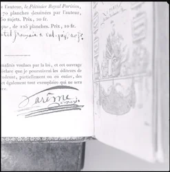 Firma di Marie Antoine Careme (1784-1833) da 